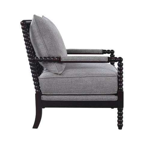 Coaster Blanchett Cushion Back Accent Chair Grey and Black Model 903824