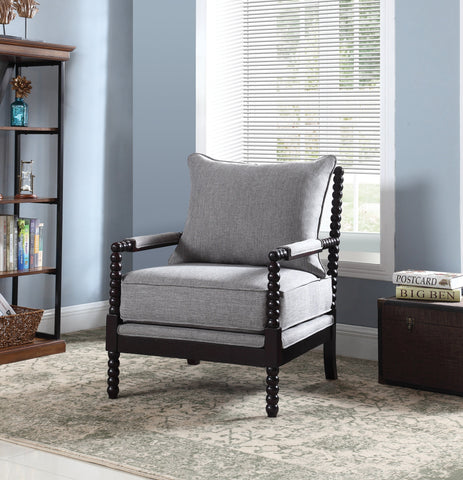 Coaster Blanchett Cushion Back Accent Chair Grey and Black Model 903824