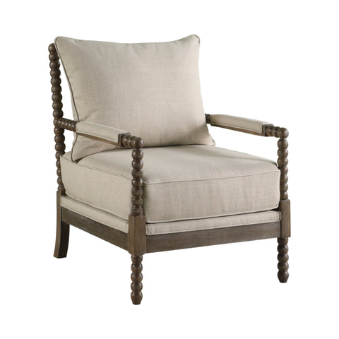 Coaster Blanchett Cushion Back Accent Chair Beige and Natural Model 905362