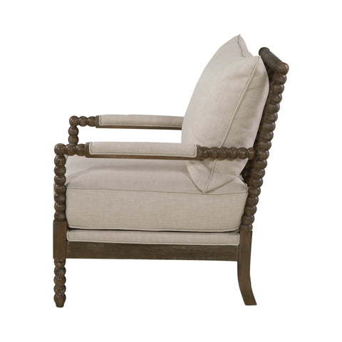 Coaster Blanchett Cushion Back Accent Chair Beige and Natural Model 905362