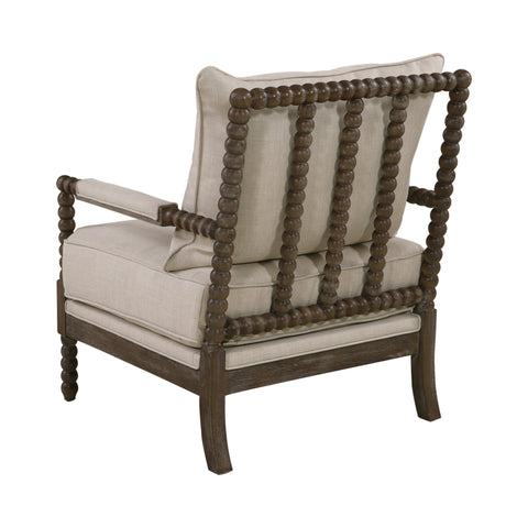 Coaster Blanchett Cushion Back Accent Chair Beige and Natural Model 905362