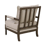 Coaster Blanchett Cushion Back Accent Chair Beige and Natural Model 905362