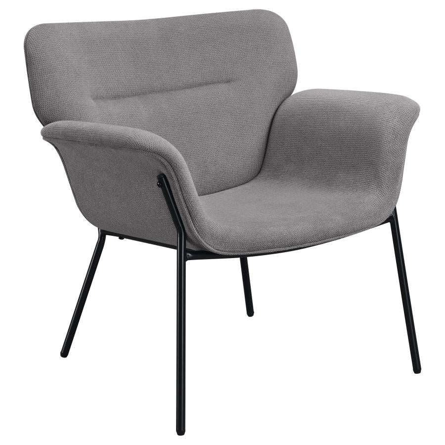 Coaster Davina Upholstered Flared Arms Accent Chair Ash Grey Model 905614