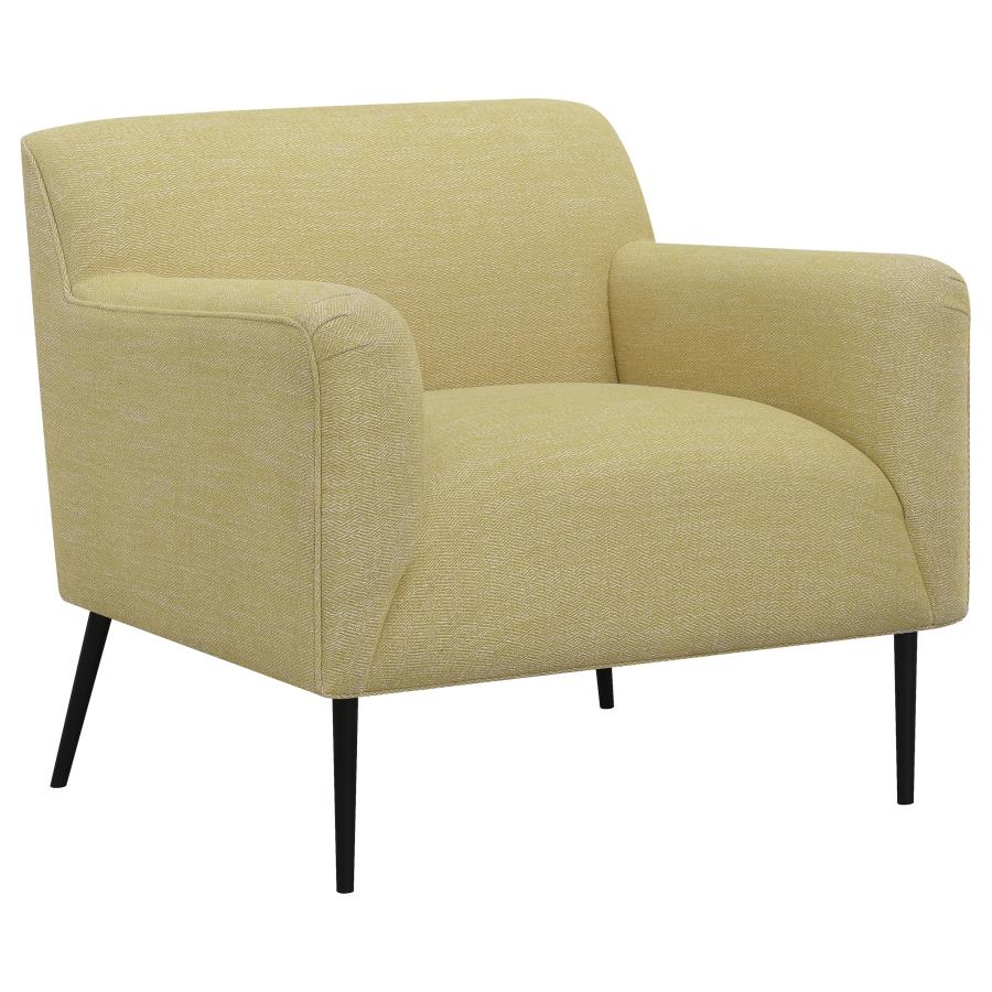 Coaster Sally Upholstered Track Arms Accent Chair Lemon Model 905639