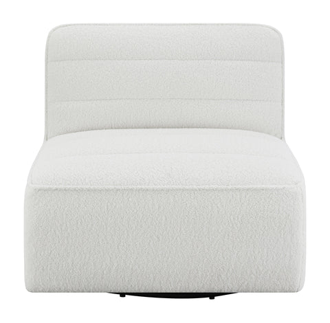 Coaster Cobie Upholstered Swivel Armless Chair Natural Model 905723
