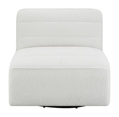 Coaster Cobie Upholstered Swivel Armless Chair Natural Model 905723