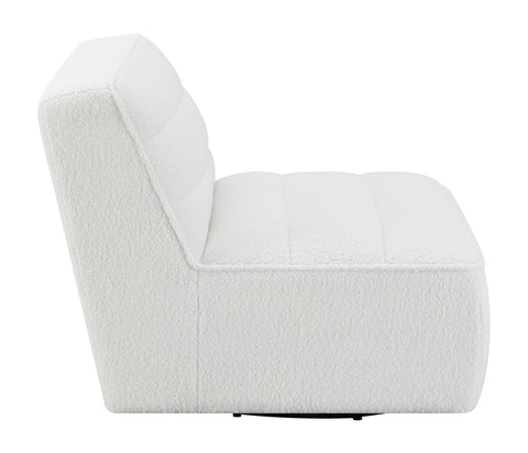 Coaster Cobie Upholstered Swivel Armless Chair Natural Model 905723