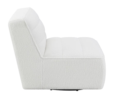 Coaster Cobie Upholstered Swivel Armless Chair Natural Model 905723