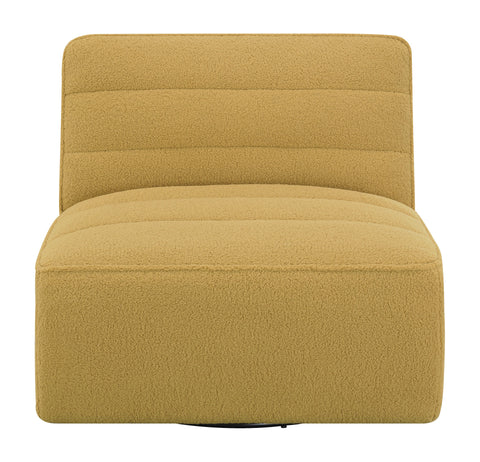 Coaster Cobie Upholstered Swivel Armless Chair Mustard Model 905724