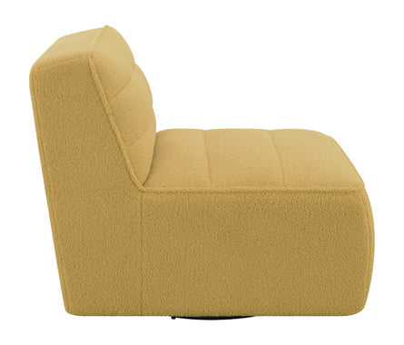 Coaster Cobie Upholstered Swivel Armless Chair Mustard Model 905724
