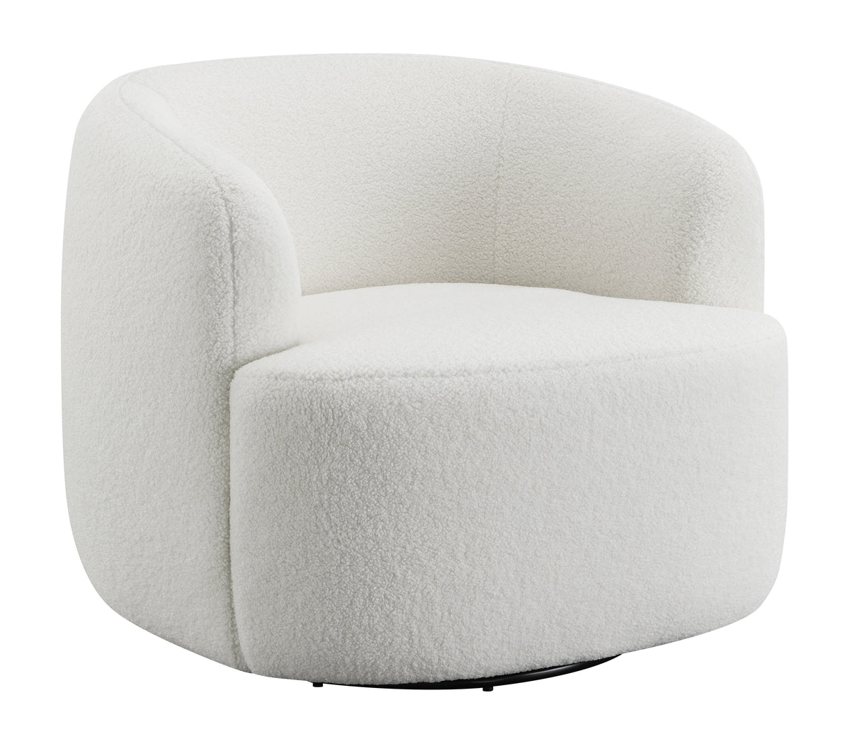 Coaster Hudson Upholstered Swivel Chair Natural Model 905726