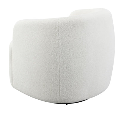 Coaster Hudson Upholstered Swivel Chair Natural Model 905726