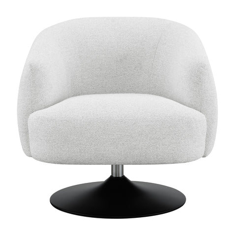 Coaster Dave Upholstered Swivel Accent Chair Beige and Matte Black Model 905739