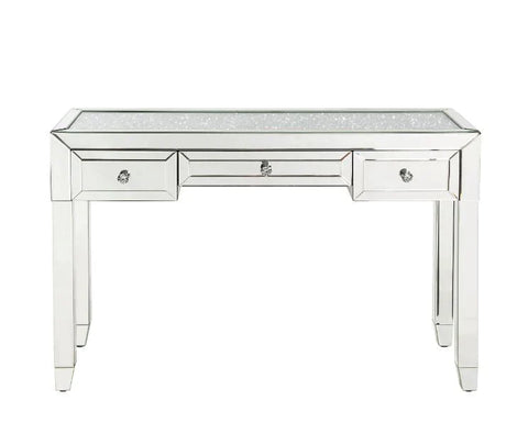 Noralie Mirrored & Faux Diamonds Writing Desk Model 90673 By ACME Furniture