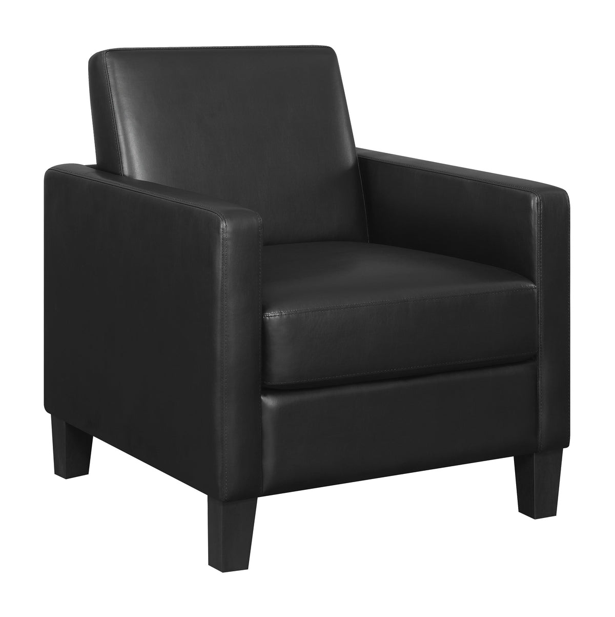 Coaster Julio Upholstered Accent Chair with Track Arms Black Model 909478