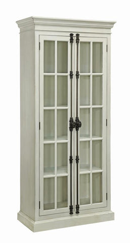 Coaster Toni 2-door Tall Cabinet Antique White Model 910187