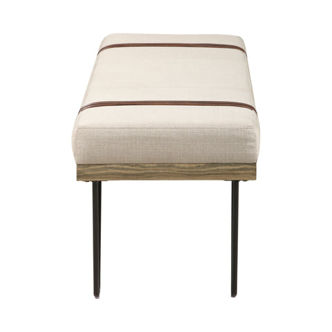 Coaster Austin Upholstered Bench Beige and Black Model 910258