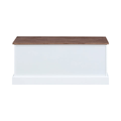 Coaster Alma 3-drawer Storage Bench Weathered Brown and White Model 911196
