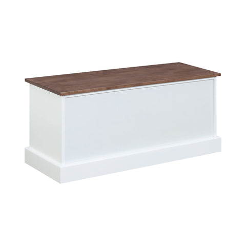 Coaster Alma 3-drawer Storage Bench Weathered Brown and White Model 911196