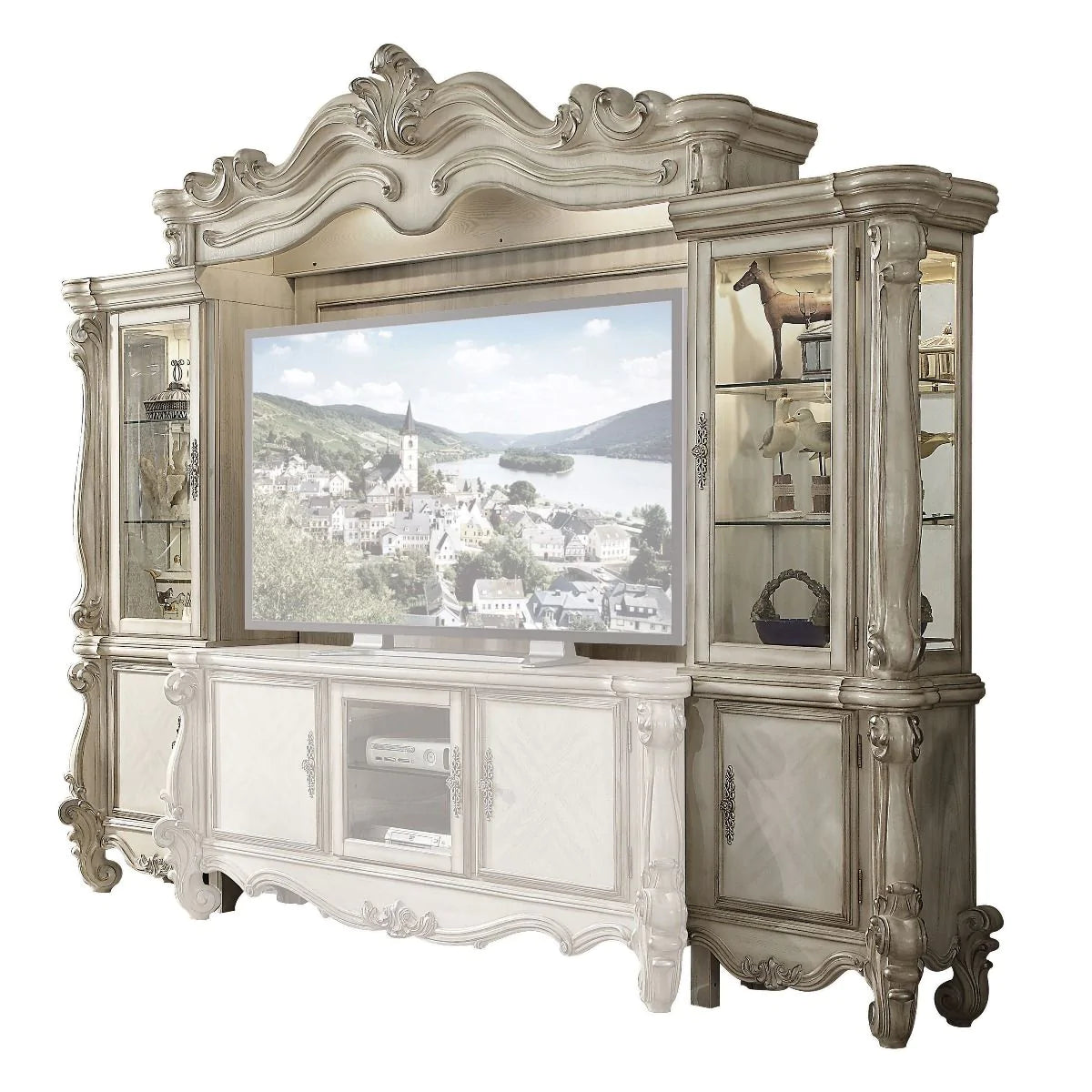 Versailles Bone White Entertainment Center Model 91320 By ACME Furniture