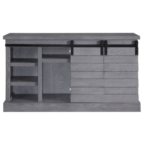 Amrita Gray Oak TV Stand Model 91616 By ACME Furniture