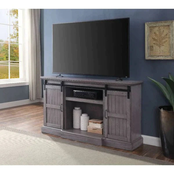 Admon Gray Oak TV Stand Model 91618 By ACME Furniture