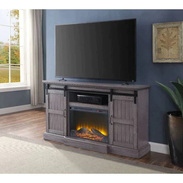 Admon Gray Oak TV Stand Model 91618 By ACME Furniture