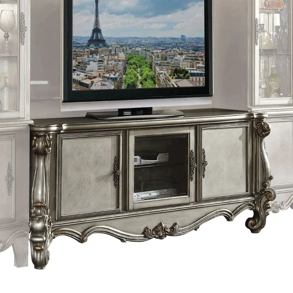 Versailles Antique Platinum TV Stand Model 91824 By ACME Furniture