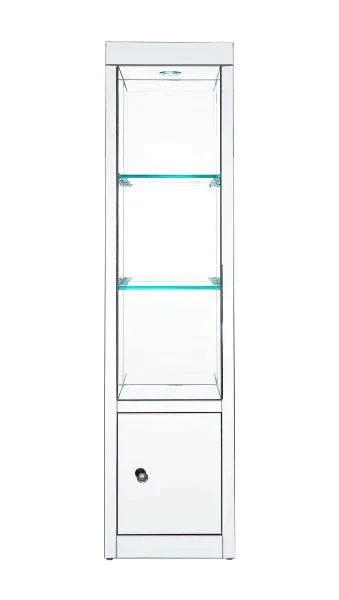 Lotus LED, Mirrored & Faux Crystals Side Pier Model 91837 By ACME Furniture
