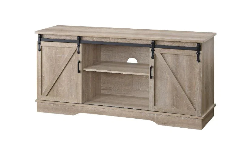 Bennet Oak Finish TV Stand Model 91857 By ACME Furniture