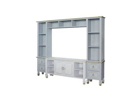 House Marchese Pearl Gray Finish Entertainment Center Model 91990 By ACME Furniture