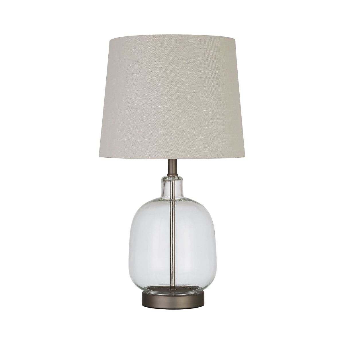 Coaster Costner Empire Table Lamp Beige and Clear Model 920017