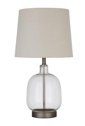 Coaster Costner Empire Table Lamp Beige and Clear Model 920017