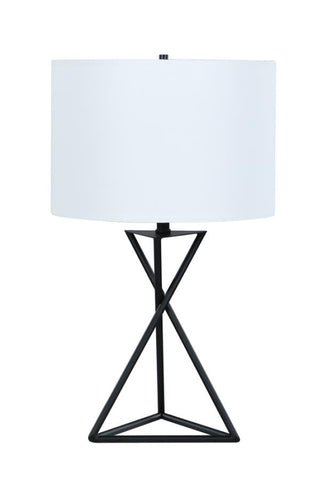 Coaster Mirio Drum Table Lamp White and Black Model 920051
