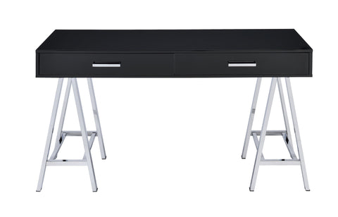 ACME Coleen Black High Gloss & Chrome Finish Coleen Desk Model 92227