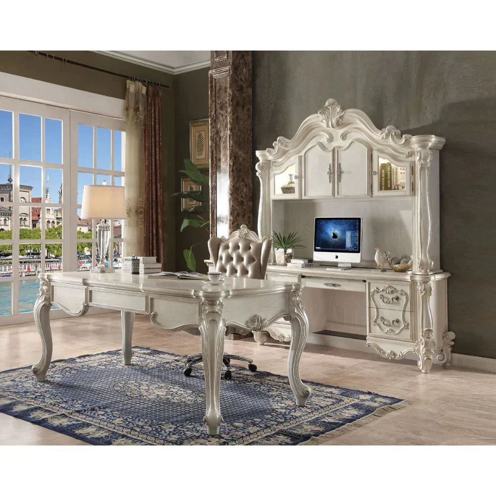 Versailles Bone White Executive Desk Model 92275 By ACME Furniture