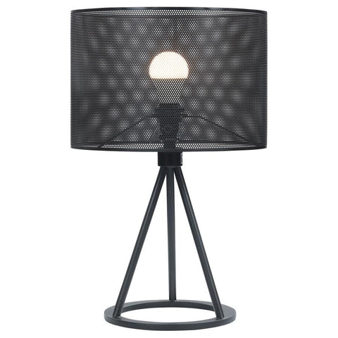 Coaster Chapin Metal Mesh Shade Table Lamp Matte Black Model 923300
