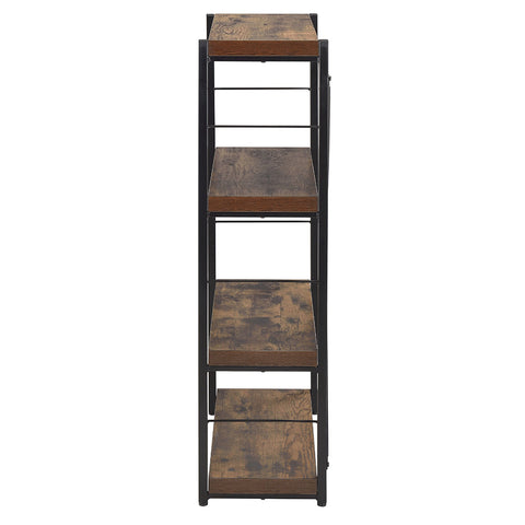 ACME Bob Weathered Oak Black Bookshelf Model 92399