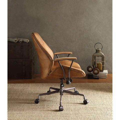 Hamilton Coffee Top Grain Leather Executive Office Chair Model 92412 By ACME Furniture