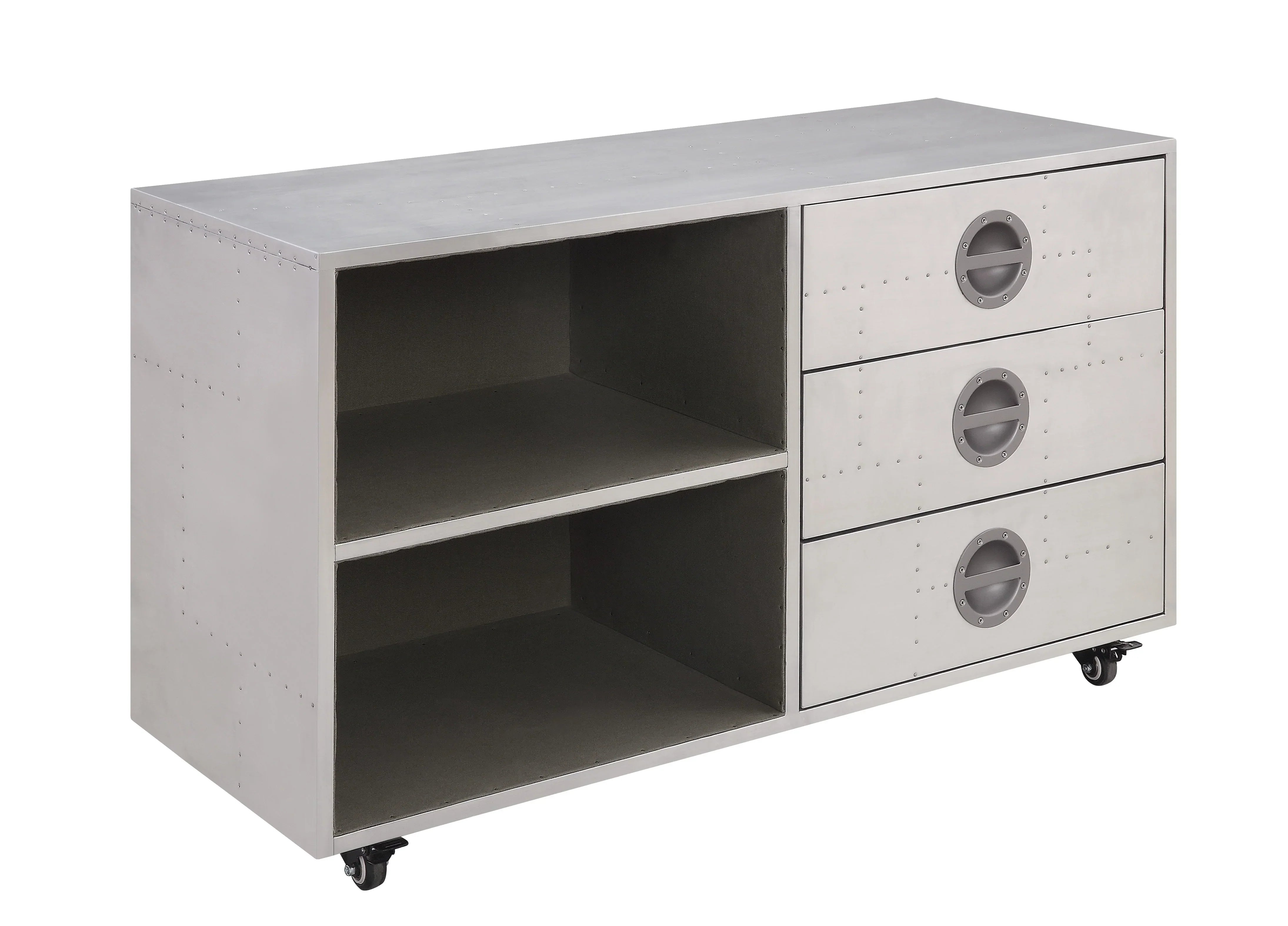 Brancaster Aluminum Cabinet Model 92427 By ACME Furniture