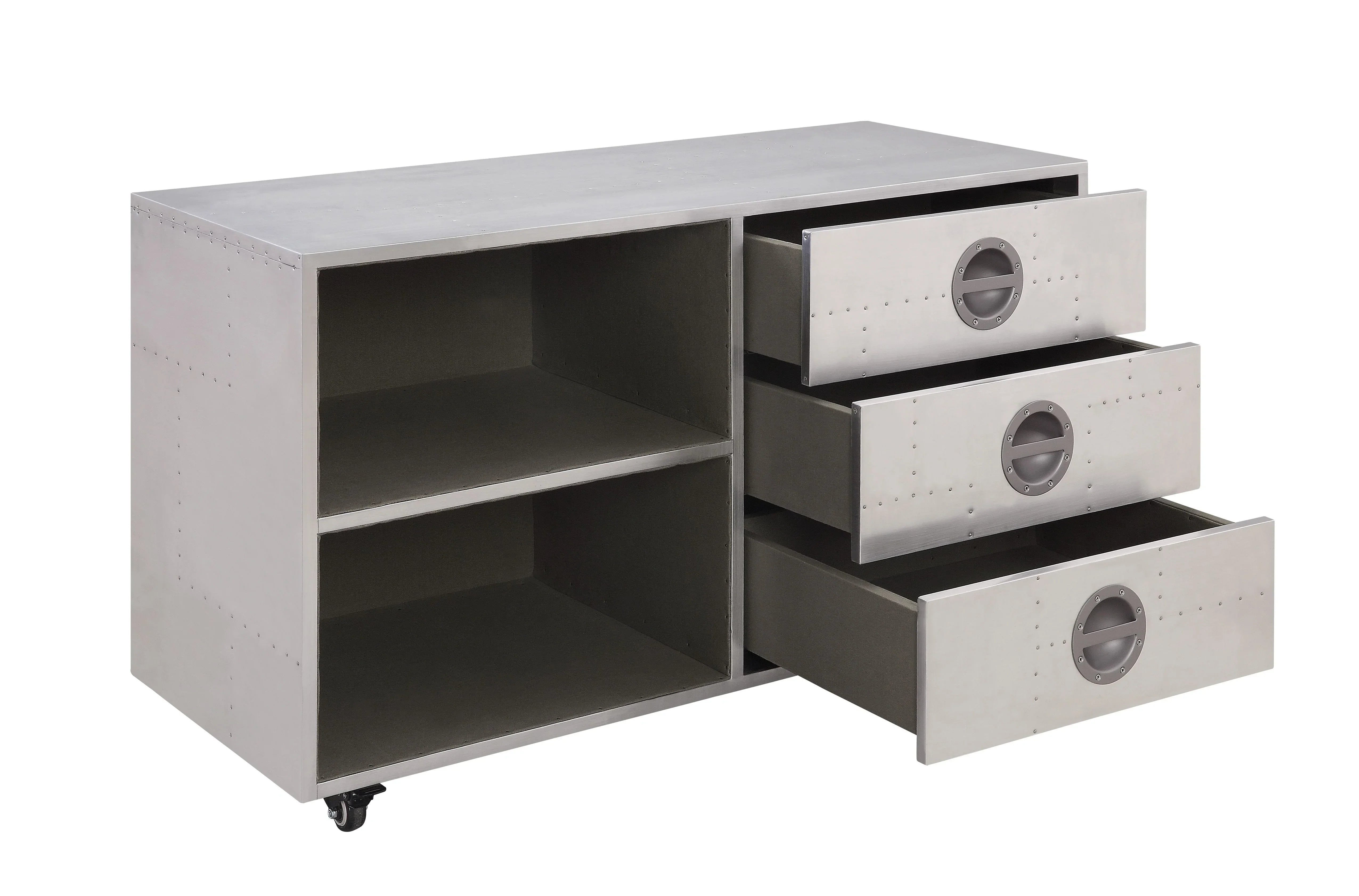 Brancaster Aluminum Cabinet Model 92427 By ACME Furniture