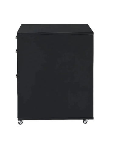 Coleen Black High Gloss & Chrome File Cabinet Model 92450 By ACME Furniture