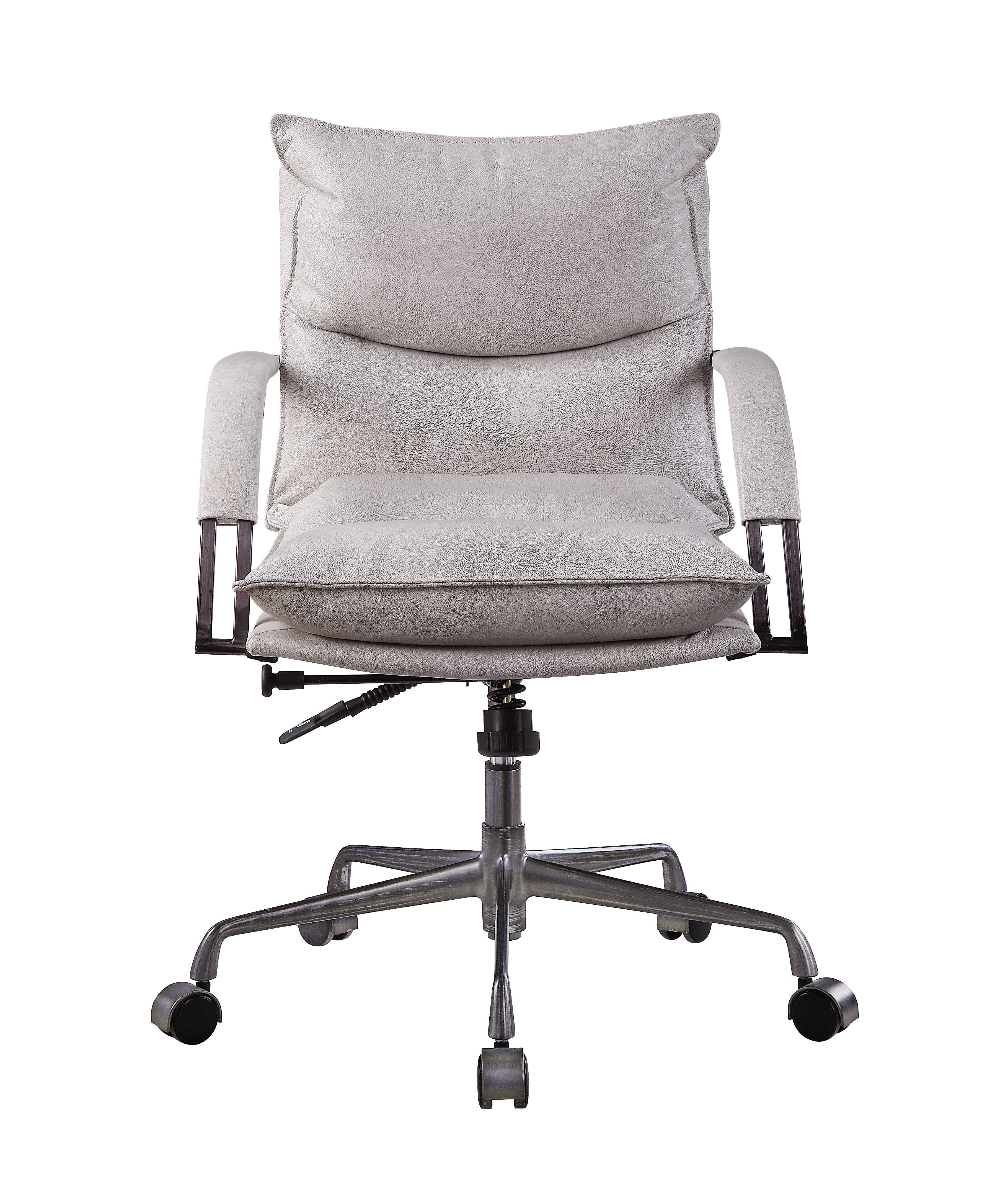 Haggar Vintage White Top Grain Leather Executive Office Chair Model 92537 By ACME Furniture