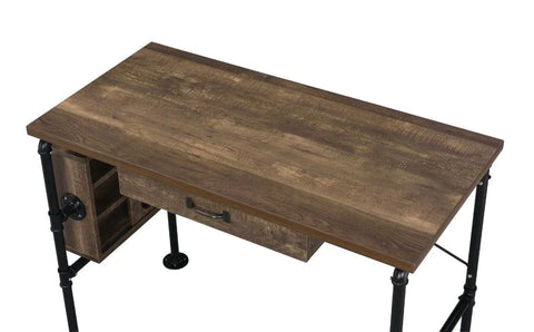 Endang Weathered Oak & Black Finish Writing Desk Model 92595 By ACME Furniture