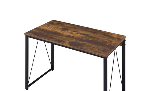 Zaidin Weathered Oak & Black Finish Writing Desk Model 92605 By ACME Furniture