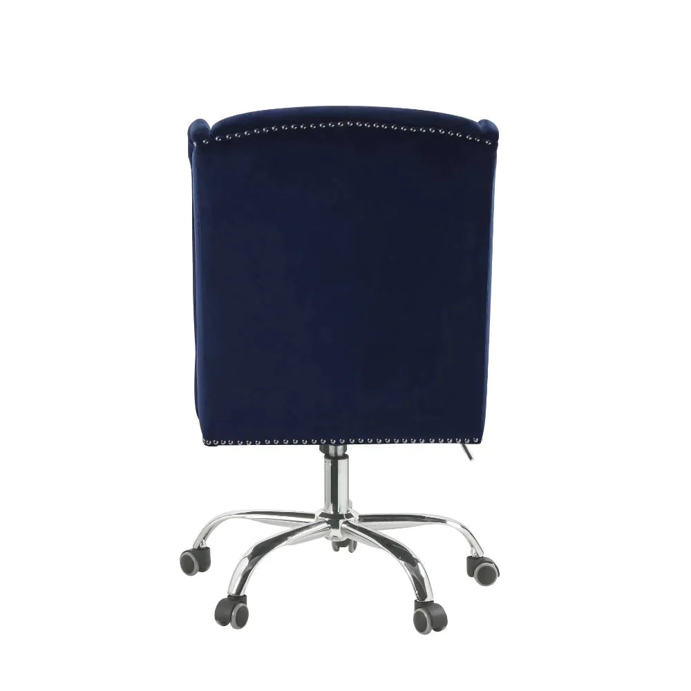 Jamesia Midnight Blue Velvet Office Chair Model 92665 By ACME Furniture