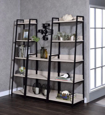 Wendral Natural & Black Bookshelf Model 92672 By ACME Furniture