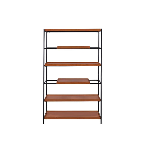 ACME Oaken Honey Oak Black Bookshelf Model 92677