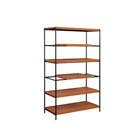 ACME Oaken Honey Oak Black Bookshelf Model 92677