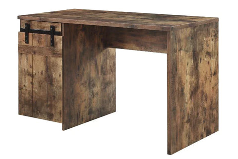 Bellarose Rustic Oak Finish Writing Desk Model 92705 By ACME Furniture